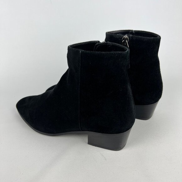 Aquatalia Womens Reeta Ankle Boots Black Weatherproof Suede Leather size 8 - Picture 9 of 16
